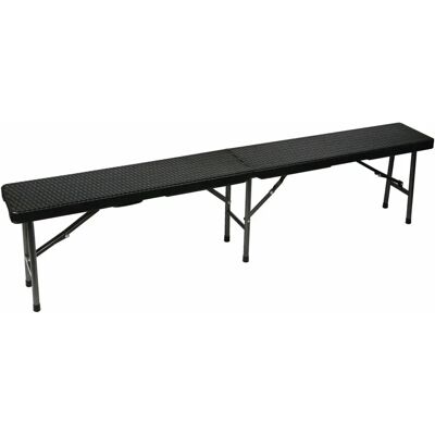 Perel összecsukható pad - Időjárásálló, Rattan kinézet - 180x25x43cm Perel összecsukható pad - Időjárásálló, Rattan kinézet - 180x25x43cm