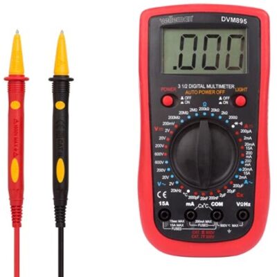 Velleman DVM895 Multimètre - Mesure courant, tension, résistance, capacité - CAT III 600V / CAT IV 300V - Publicité Velleman DVM895 Multimètre - Mesure courant, tension, résistance, capacité - CAT III 600V / CAT IV 300V - Publicité