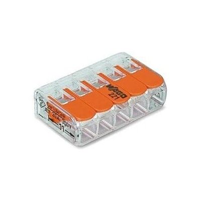 Bornes de connexion Wago Compact - Polyvalent, Transparent, 25 pièces Bornes de connexion Wago Compact - Polyvalent, Transparent, 25 pièces