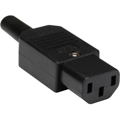 Prise électrique Velleman C13 - Noir - 10A Prise électrique Velleman C13 - Noir - 10A
