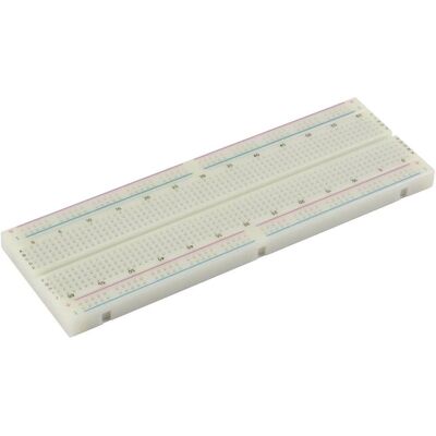 Breadboard Velleman - Sans soudure - 830 contacts - Gris - 9x1x21 cm - Électronique Breadboard Velleman - Sans soudure - 830 contacts - Gris - 9x1x21 cm - Électronique