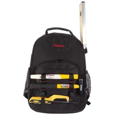Toolland Werkzeug-Rucksack - Polyester, 4 Fächer, Abnehmbar, Schwarz/Rot Toolland Werkzeug-Rucksack - Polyester, 4 Fächer, Abnehmbar, Schwarz/Rot