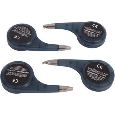 Velleman Desoldering Ribbon - 4 pcs, 150cm, Blue - Soldering Tool Velleman Desoldering Ribbon - 4 pcs, 150cm, Blue - Soldering Tool