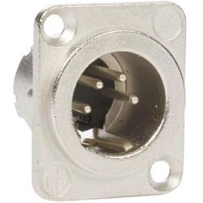 Neutrik XLR Stecker männlich 4-polig silber - Panelserie Neutrik XLR Stecker männlich 4-polig silber - Panelserie