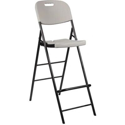 Perel FP140N Outdoor Chair - Wetterfest, Klappbar, Stahl, Schwarz/Weiß Perel FP140N Outdoor Chair - Wetterfest, Klappbar, Stahl, Schwarz/Weiß