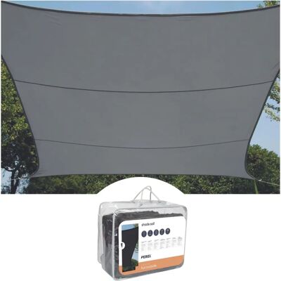 Voile d'ombre Perel Charbon - Protection UV, Perméable à l'eau, 3.6x3.6m - Jardin - Publicité Voile d'ombre Perel Charbon - Protection UV, Perméable à l'eau, 3.6x3.6m - Jardin - Publicité