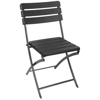 Perel FP165W Silla de Exterior Negra - Silla de jardín Perel FP165W Silla de Exterior Negra - Silla de jardín