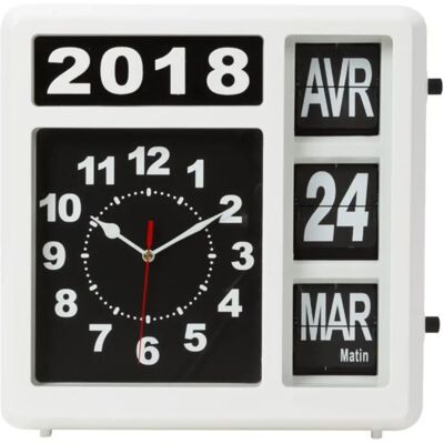 Perel Analog dementia clock - Calendar clock - White - Clock Perel Analog dementia clock - Calendar clock - White - Clock