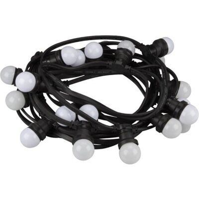 HQ Power Lichterkette - 20 LEDs, Warmweiß, E27, Innen/Außen HQ Power Lichterkette - 20 LEDs, Warmweiß, E27, Innen/Außen