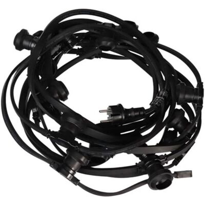 HQ Power Fita de luz - 50 E27, 25 m, Preto - Fitas de luz HQ Power Fita de luz - 50 E27, 25 m, Preto - Fitas de luz