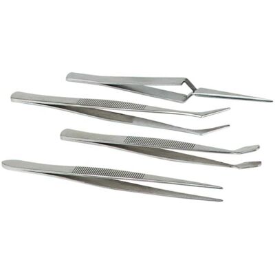 Velleman Velleman Ensemble de 4 Pincettes de Précision - Pinces Velleman Velleman Ensemble de 4 Pincettes de Précision - Pinces
