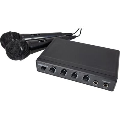 Karma Italiana HQMC 10050 Mikrofon - Doppelmikrofone, Echo-Effekt, Karaoke Karma Italiana HQMC 10050 Mikrofon - Doppelmikrofone, Echo-Effekt, Karaoke