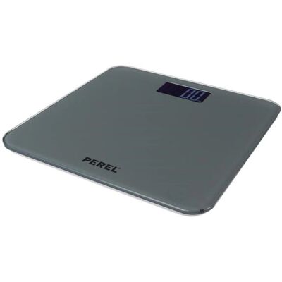 Balance Personnelle Numérique Perel - 180kg - Gris Balance Personnelle Numérique Perel - 180kg - Gris