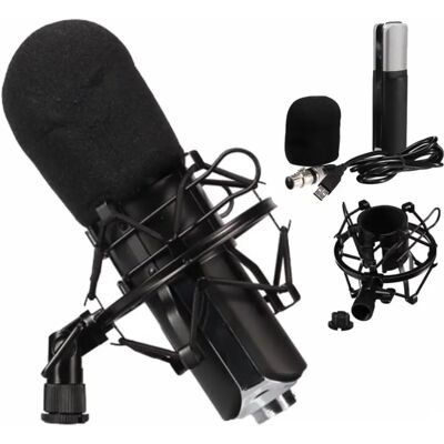 Microphone Condensateur HQ Power - Pattern Cardioïde pour Gaming, Vlogging, Chanteur-Compositeur - Publicité Microphone Condensateur HQ Power - Pattern Cardioïde pour Gaming, Vlogging, Chanteur-Compositeur - Publicité