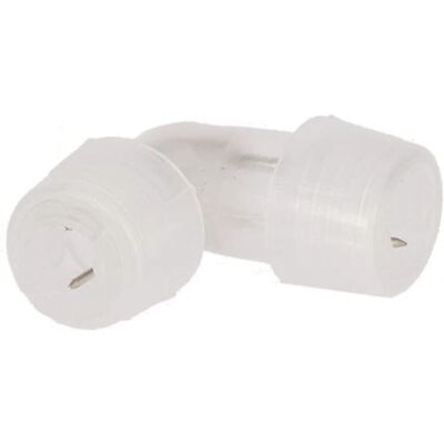 Conector en L Transparente de HQ Power para Mangueras de Luz - Flexible, Invisible Conector en L Transparente de HQ Power para Mangueras de Luz - Flexible, Invisible