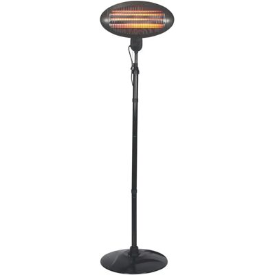 Perel PHS2000 Freestanding Electric Patio Heater - 2000W Perel PHS2000 Freestanding Electric Patio Heater - 2000W