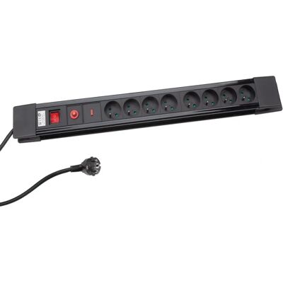Multiprise Perel avec interrupteur - Protection contre surtensions et surcharge - 8 prises Multiprise Perel avec interrupteur - Protection contre surtensions et surcharge - 8 prises