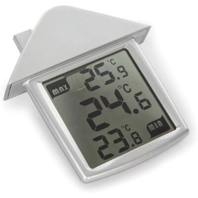 Velleman Thermomètre à fenêtre transparente - Température min/max Velleman Thermomètre à fenêtre transparente - Température min/max