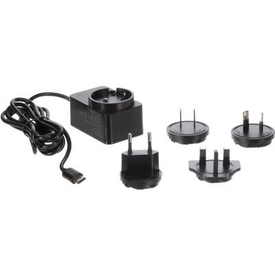 Caricatore compatto HQ Power - USB-C, 4 spine di viaggio - Nero Caricatore compatto HQ Power - USB-C, 4 spine di viaggio - Nero