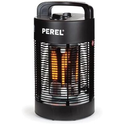 Riscaldatore da esterni Perel - Carbone, 700 W, Oscillazione 120°-360° - Riscaldatore da patio Riscaldatore da esterni Perel - Carbone, 700 W, Oscillazione 120°-360° - Riscaldatore da patio