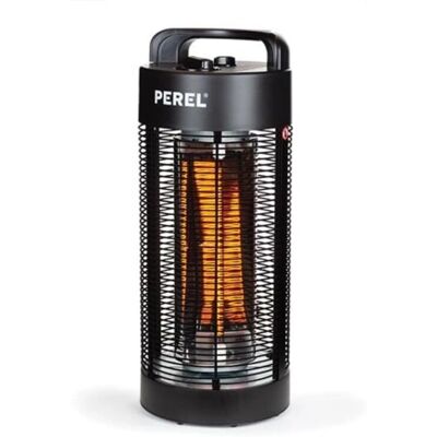 Perel PHT1200 - Aquecedor de pátio preto 1200W com proteção contra inclinação Perel PHT1200 - Aquecedor de pátio preto 1200W com proteção contra inclinação