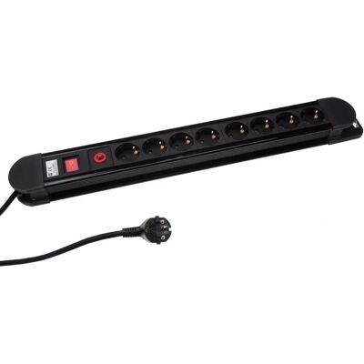Extensão Perel com interruptor - Proteção contra sobrecarga - 8 tomadas - 8 x 6 x 63 cm Extensão Perel com interruptor - Proteção contra sobrecarga - 8 tomadas - 8 x 6 x 63 cm