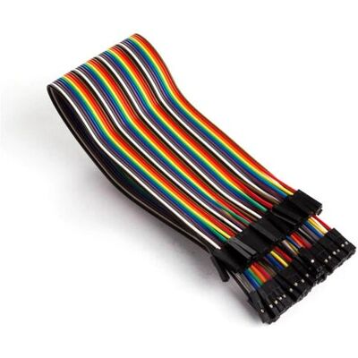Whadda WPA415 Jumper draad - 40-pin, 30cm, vrouwelijk naar vrouwelijk, multicolor Whadda WPA415 Jumper draad - 40-pin, 30cm, vrouwelijk naar vrouwelijk, multicolor