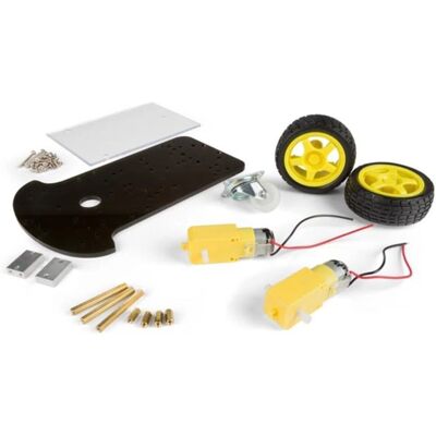 Whadda Robotics Kit - Motor, 2 Räder, Schwarz - Robotik-Kit Whadda Robotics Kit - Motor, 2 Räder, Schwarz - Robotik-Kit