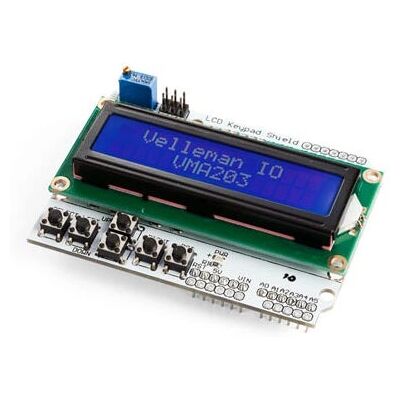 Whadda WPSH203 Farvet LCD- og Tastaturskærm til Arduino - 16x2 Whadda WPSH203 Farvet LCD- og Tastaturskærm til Arduino - 16x2