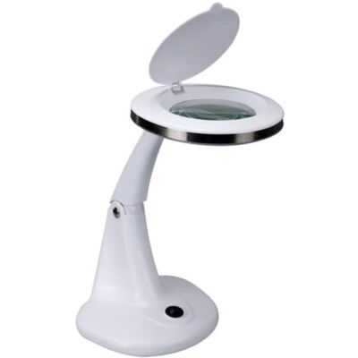 Lampe Loupe Blanche Velleman - Dioptrie 3 + 12 - 30 LEDs - Travail de Précision Lampe Loupe Blanche Velleman - Dioptrie 3 + 12 - 30 LEDs - Travail de Précision