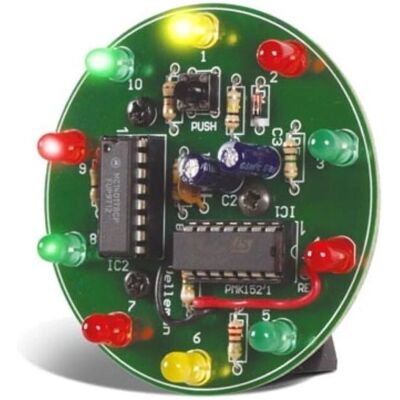 Whadda Electronic Wheel - 10 LEDs - Educational Soldering Kit Whadda Electronic Wheel - 10 LEDs - Educational Soldering Kit