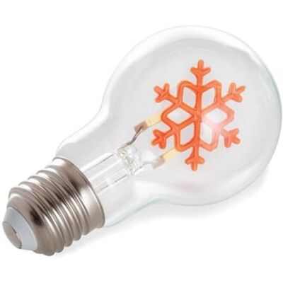 Velleman V-SNOWFL-2W-G Goldene Schneeflocken-LED-Lampe - Glühbirne Velleman V-SNOWFL-2W-G Goldene Schneeflocken-LED-Lampe - Glühbirne