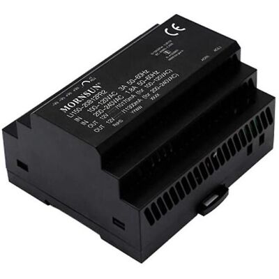 Mornsun 150W Netzteil - 24V, 6.25A - Hutschiene - Schwarz Mornsun 150W Netzteil - 24V, 6.25A - Hutschiene - Schwarz