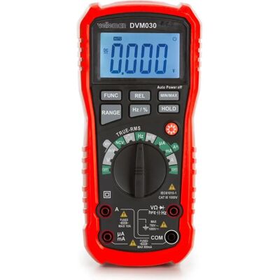Velleman Rotes True-RMS-Digitalmultimeter - CAT III - 1000 V - 8 Funktionen Velleman Rotes True-RMS-Digitalmultimeter - CAT III - 1000 V - 8 Funktionen