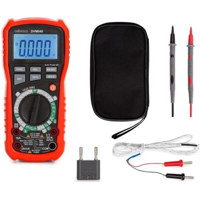 Velleman Multímetro digital True RMS vermelho - 11 funções - Segurança Classificada Cat Iii 1000 V / Cat Iv 600V Velleman Multímetro digital True RMS vermelho - 11 funções - Segurança Classificada Cat Iii 1000 V / Cat Iv 600V