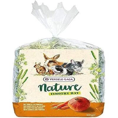 Versele-Laga Feno de Timothy com Cenoura e Abóbora - 500 G Versele-Laga Feno de Timothy com Cenoura e Abóbora - 500 G