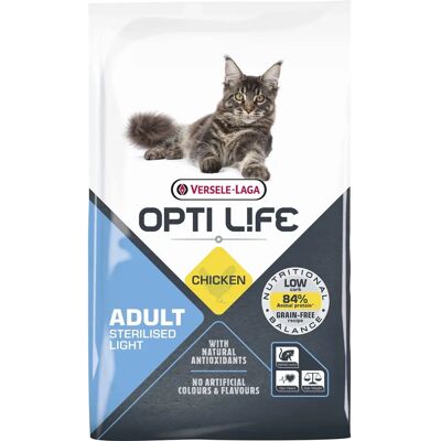 VERSELE-LAGA Opti Life Cat Sterlised/Light Chicken 7.5 kg - Kattsfoder VERSELE-LAGA Opti Life Cat Sterlised/Light Chicken 7.5 kg - Kattsfoder