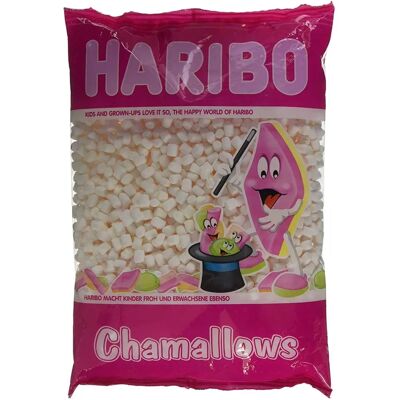 Haribo Mini Marshmallows Vanilla - 1kg White Haribo Mini Marshmallows Vanilla - 1kg White