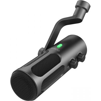 Fifine Tank3 Dynamisk Mikrofon - USB/XLR - Svart - For opptak og streaming Fifine Tank3 Dynamisk Mikrofon - USB/XLR - Svart - For opptak og streaming