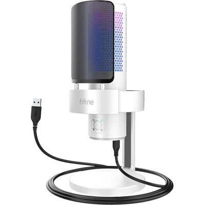 Fifine Ampligame A9 USB Mikrofoni - Valkoinen - Pelit, Podcast, Streaming Fifine Ampligame A9 USB Mikrofoni - Valkoinen - Pelit, Podcast, Streaming