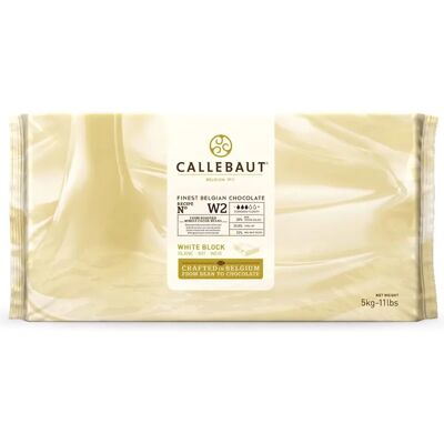 Callebaut - Finest Belgian White Chocolate - 33.6% - 5kg Block - White Chocolate Callebaut - Finest Belgian White Chocolate - 33.6% - 5kg Block - White Chocolate