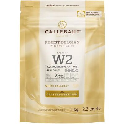 Bílá čokoláda Callebaut W2 pistole - 1kg Bílá čokoláda Callebaut W2 pistole - 1kg