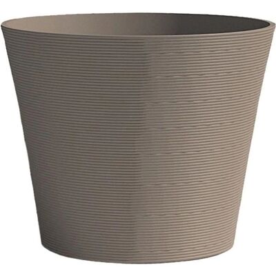 Pot de fleurs GARDEN ID Taupe 30 x 27 cm - Recyclé, Résistant UV & Gel - Publicité Pot de fleurs GARDEN ID Taupe 30 x 27 cm - Recyclé, Résistant UV & Gel - Publicité
