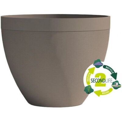 Vaso Garden ID Taupe - Resistente UV - 30x26 cm Vaso Garden ID Taupe - Resistente UV - 30x26 cm