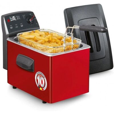 FRITEL Turbo SF 4153 - Fritteuse - 3 Liter - 2200 Watt - schwarz/rot/grau FRITEL Turbo SF 4153 - Fritteuse - 3 Liter - 2200 Watt - schwarz/rot/grau