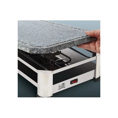 Fritel RG 2170 - Noir, Chrome, Acier inoxydable - Plancha à raclette - Publicité Fritel RG 2170 - Noir, Chrome, Acier inoxydable - Plancha à raclette - Publicité