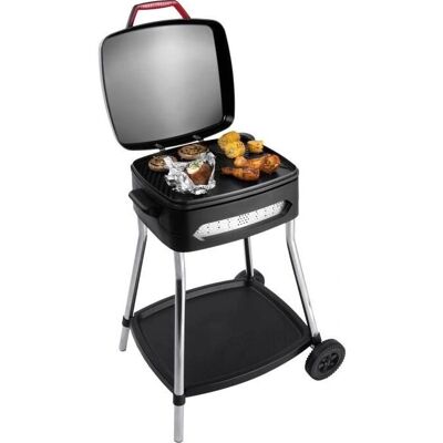 Fritel Kamado Elektrischer Tischgrill - Rot/Schwarz - 2000 W Fritel Kamado Elektrischer Tischgrill - Rot/Schwarz - 2000 W