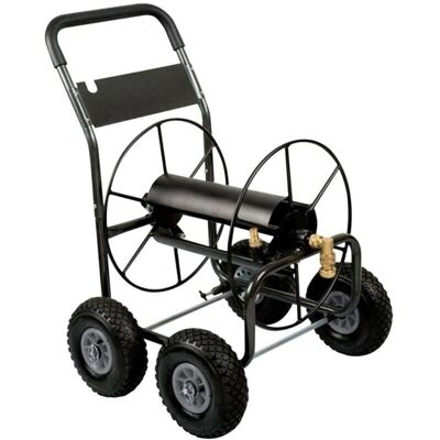 Polet 734.130 - Gartenschlauchwagen - Schwarz, Grau - Robuster Stahl, für 110m Schlauch Polet 734.130 - Gartenschlauchwagen - Schwarz, Grau - Robuster Stahl, für 110m Schlauch