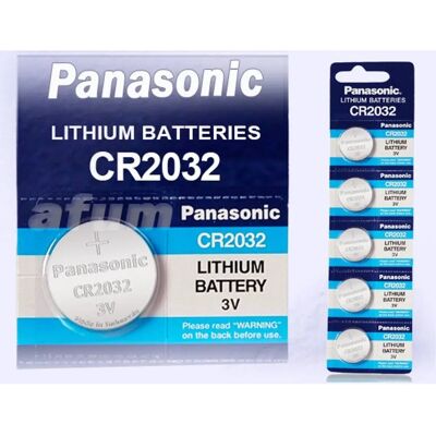 Pile bouton au lithium Panasonic CR2032 - Pack de 12 - Publicité Pile bouton au lithium Panasonic CR2032 - Pack de 12 - Publicité