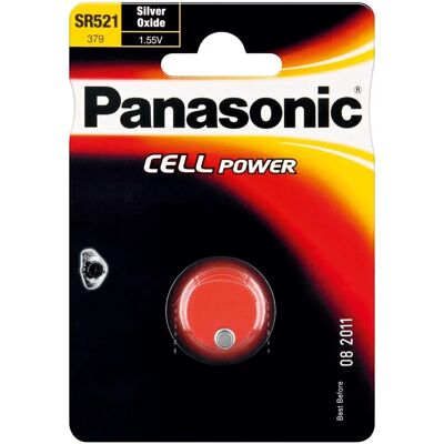 Pile en Oxide d'Argent Panasonic SR-521 - 1.55V - Puissance Compacte Pile en Oxide d'Argent Panasonic SR-521 - 1.55V - Puissance Compacte